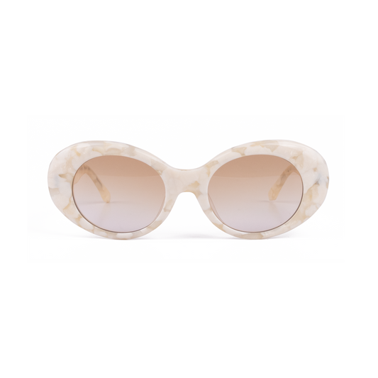 AUDREY White / Gradient Brown